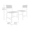 Sauder Boulevard Cafe Dining Chair Wh&camel 3a , Includes two chairs 429584 - alternate 2